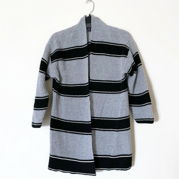 GAP Stripped knit cardigan, Open front long cardigan ✿ - Picture 1 of 8